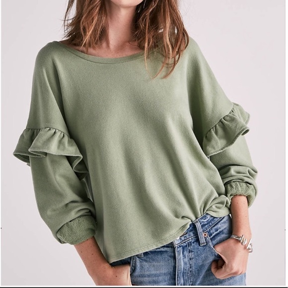 Lucky Brand Tops - Brand New Lucky Brand Ruffle Sweatshirt